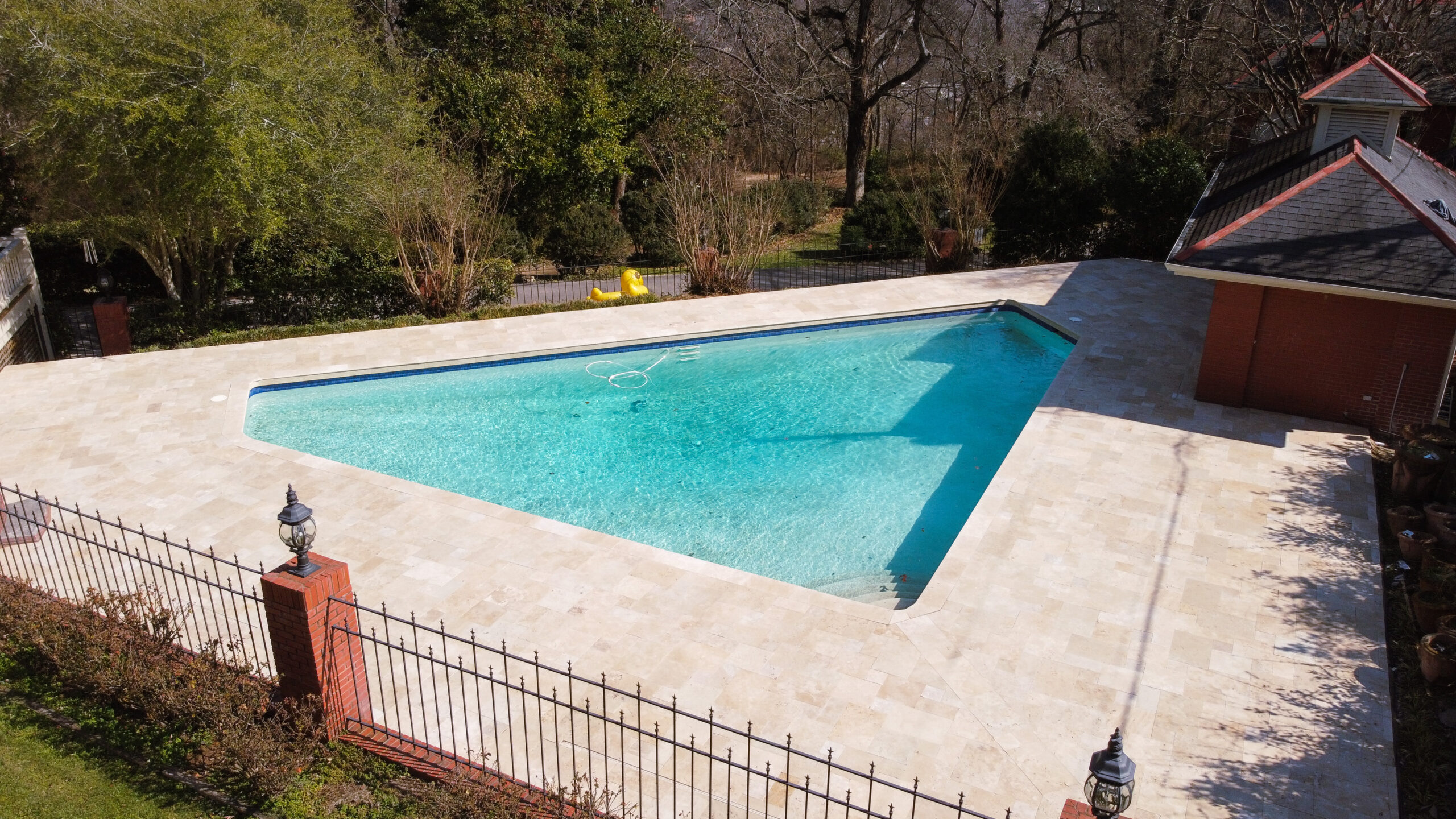 Photo of pool deck pavers